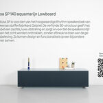 Tv-meubel, RAAT, Musa 140 SP, Aquamarijn, met lowboard